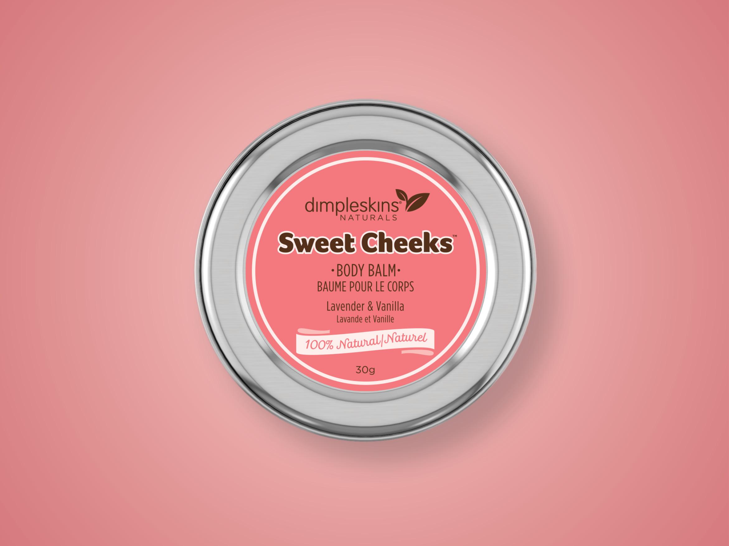 Dimpleskins Naturals tin of Sweet Cheeks