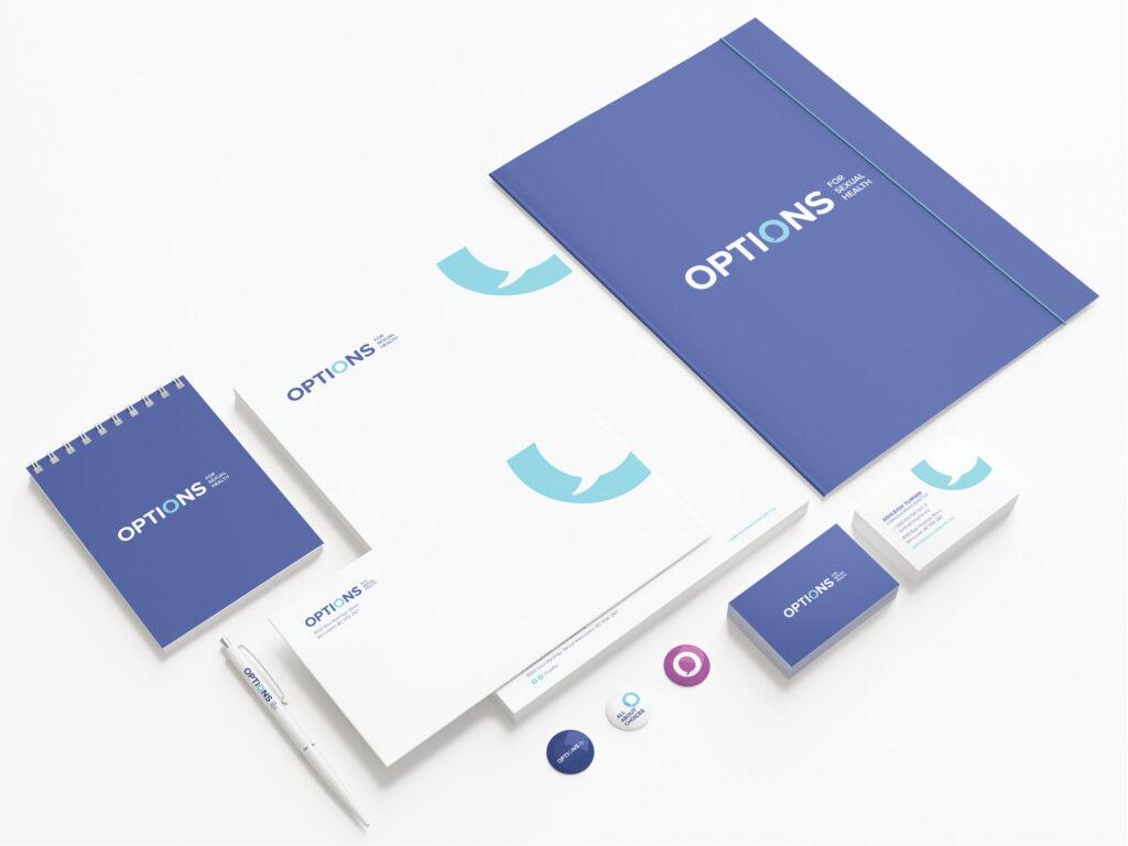 Options for Sexual Health stationery set